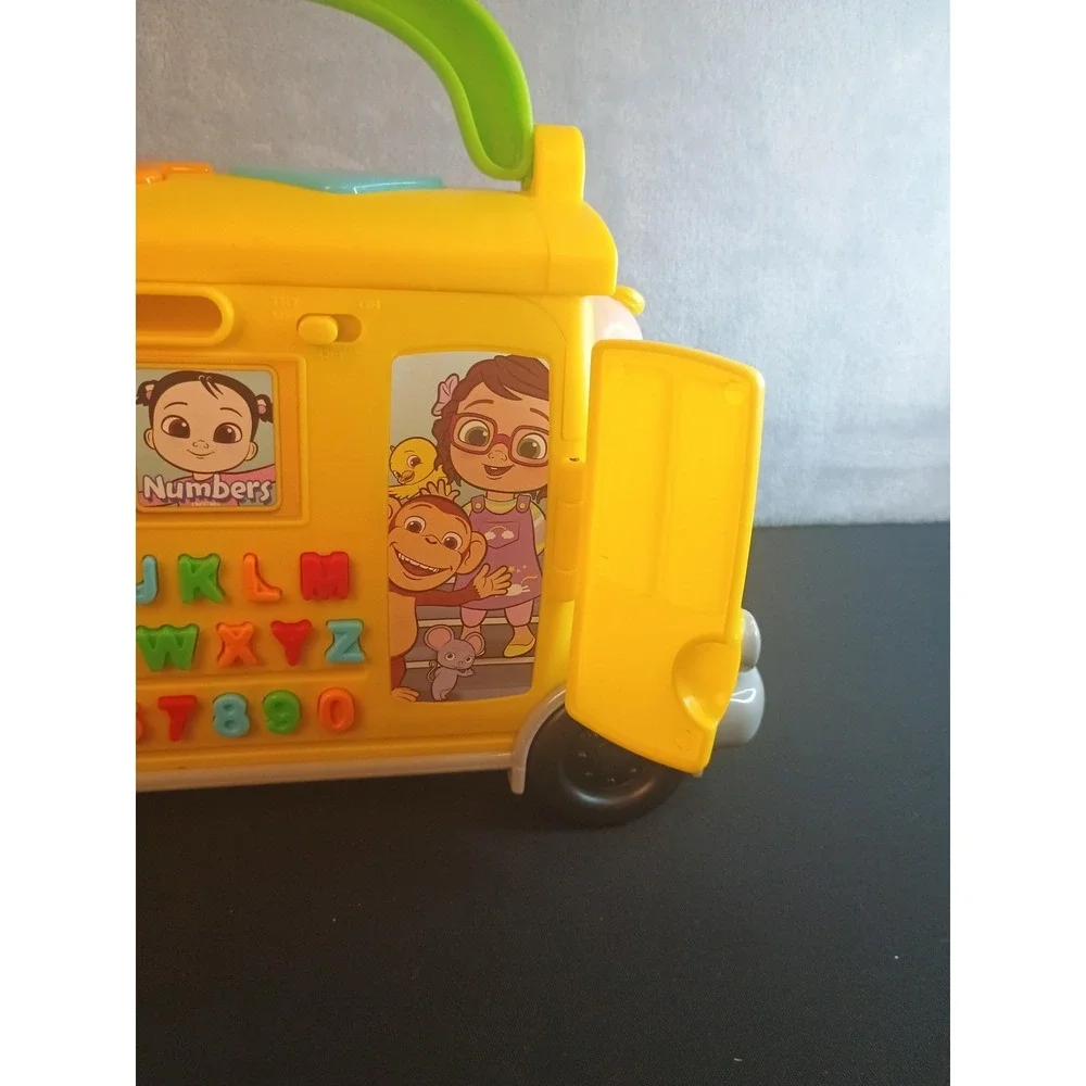 VTech‎ CoComelon Learning Bus Yellow Toy Letters Sounds Words Numbers ABC 123